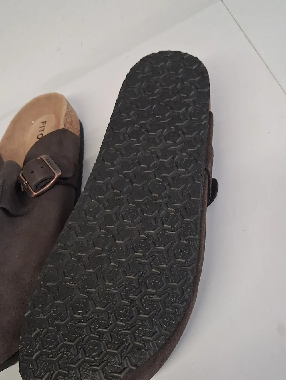 NWOT Mens Fitory Breathe Comfort Leathet Clogs